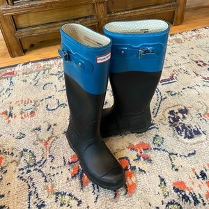 Women’s Color Block Hunter Boots Size 37